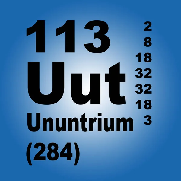 Unununtrium Tabela Periódica Dos Elementos — Fotografia de Stock