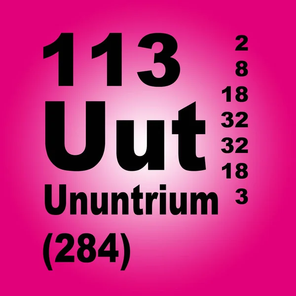 Ununtrium Periodická Tabulka Prvků — ストック写真