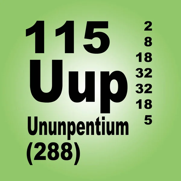 Okresowy Spis Elementów Ununpentium — Zdjęcie stockowe
