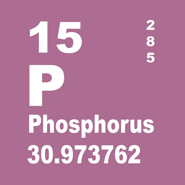 Tabela Periódica Elementos Fósforo — Fotografia de Stock