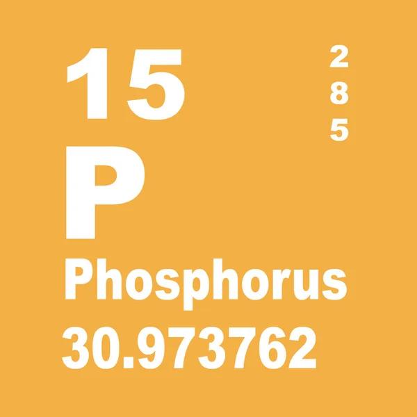 磷元素周期表 — 图库照片