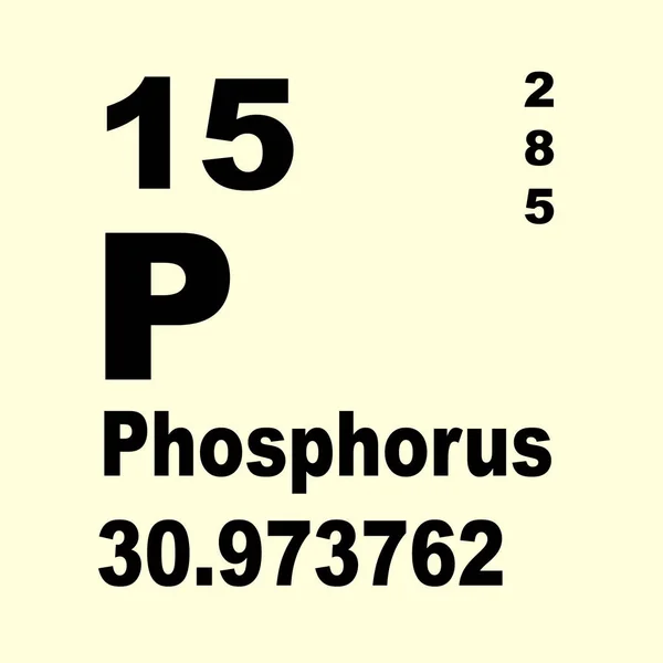 Phosphor Periodensystem Der Elemente — Stockfoto