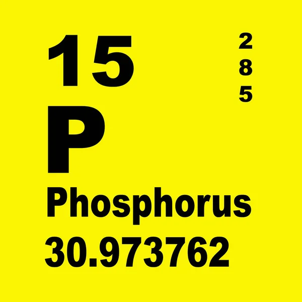 Phosphor Periodensystem Der Elemente — Stockfoto