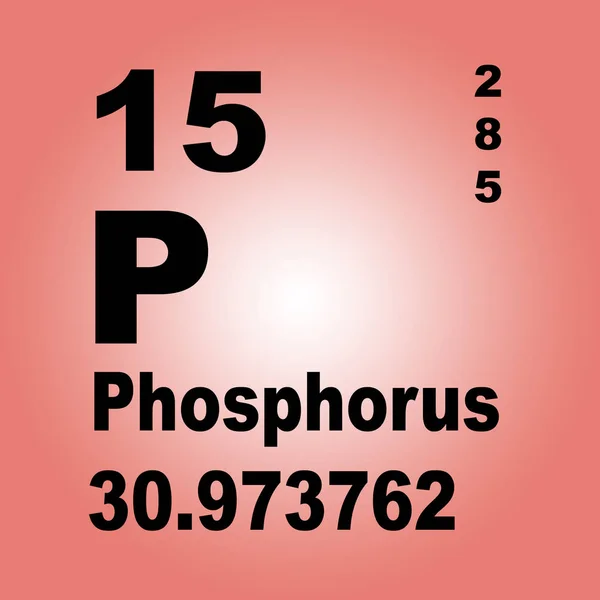 Fosfor Periodieke Tabel Van Elementen — Stockfoto