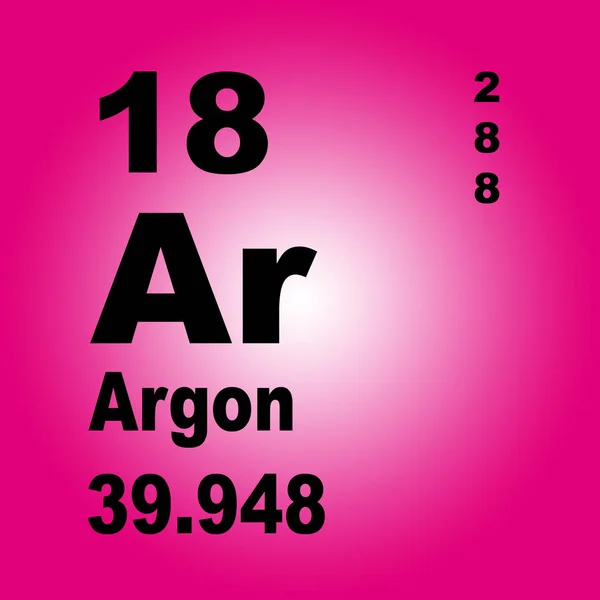 Periodická Tabulka Prvků Argon — Stock fotografie