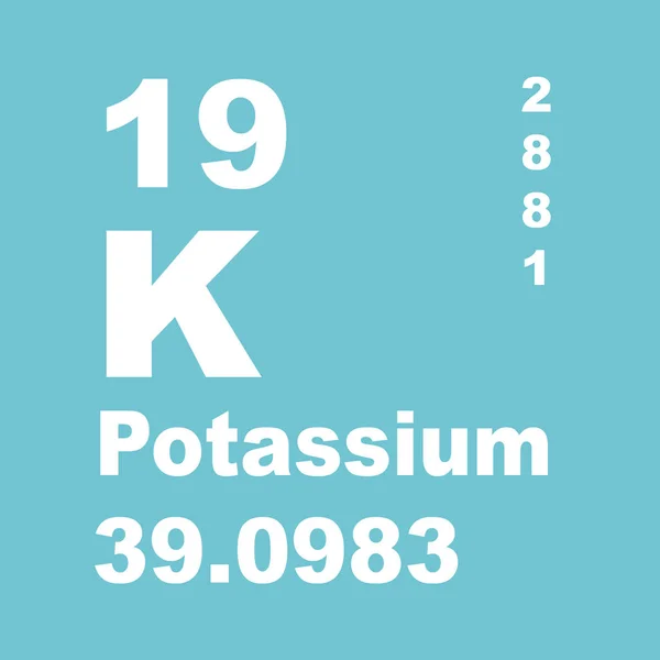 Kalium Periodensystem Der Elemente — Stockfoto