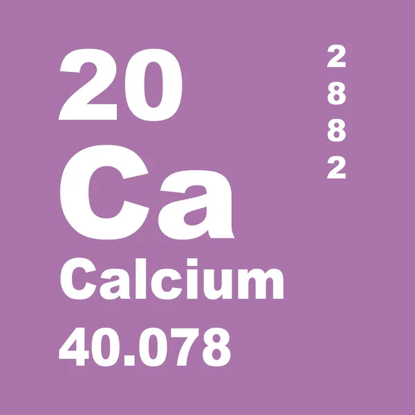 Kalcium Periodikus Table Elemek — Stock Fotó