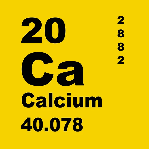 Tableau Périodique Des Éléments Calciques — Photo