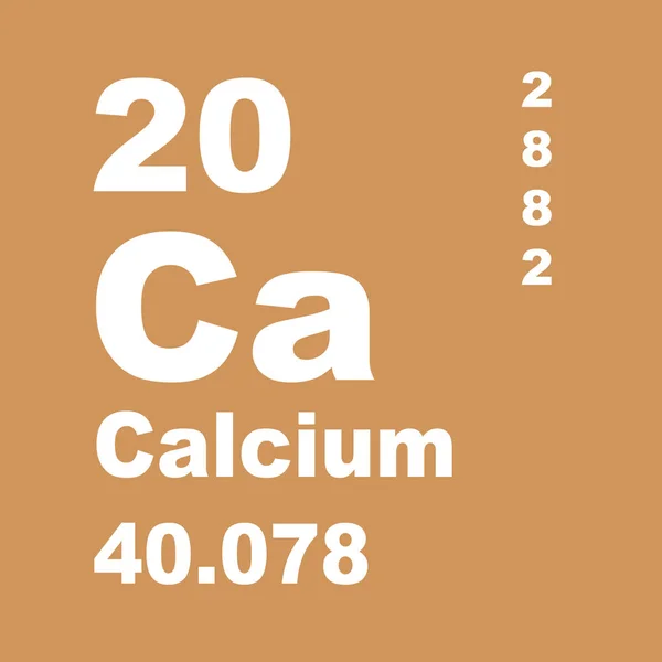 Calcium Periodieke Tabel Van Elementen — Stockfoto