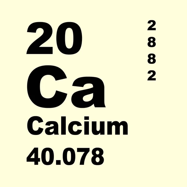 Cálcio Tabela Periódica Elementos — Fotografia de Stock