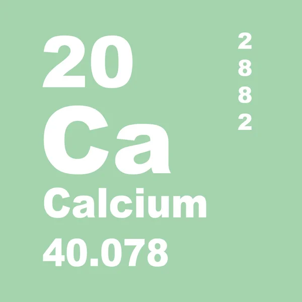 Tableau Périodique Des Éléments Calciques — Photo