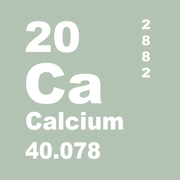 Tableau Périodique Des Éléments Calciques — Photo