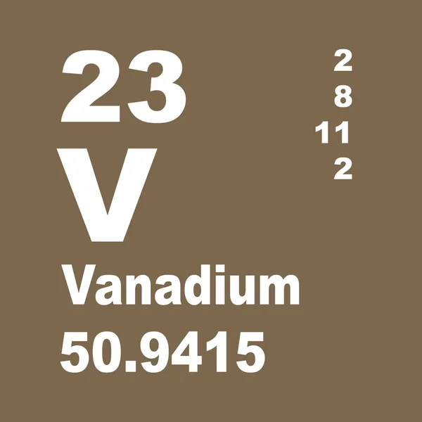 Vanádium Periódusos Elemek — Stock Fotó