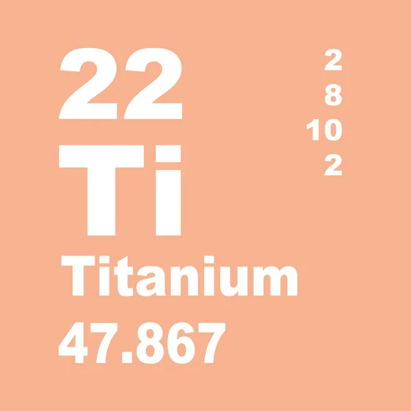 Titanium Periodic Table Elements — Stock Photo, Image