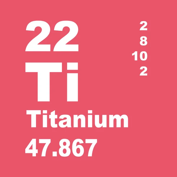 Titánium Periódusos Rendszer — Stock Fotó