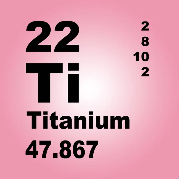 Titánium Periódusos Rendszer — Stock Fotó