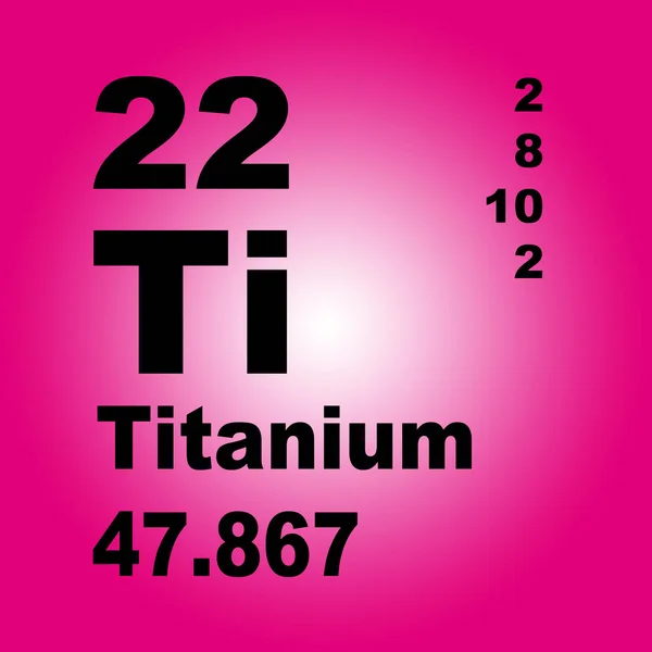 Titanium Periodic Table Elements — Stock Photo, Image