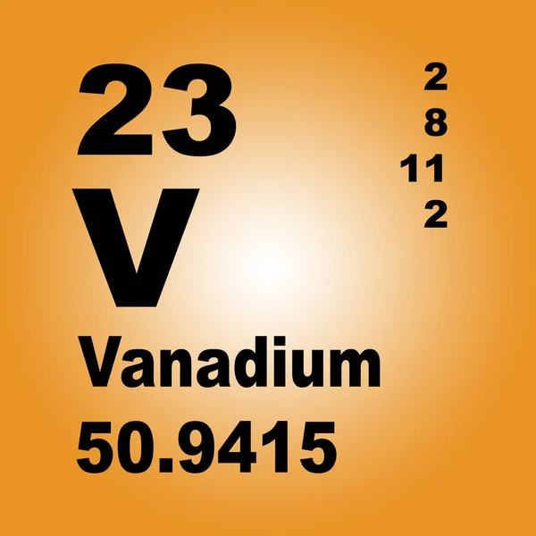 Vanadium Periodensystem Der Elemente — Stockfoto