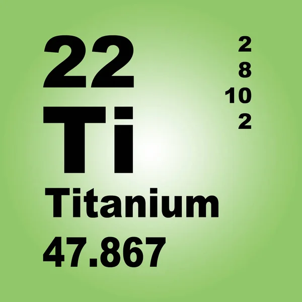 Tabel Periodik Titanium Unsur — Stok Foto