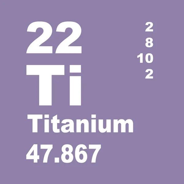 Titanium Periodic Table Elements — Stock Photo, Image