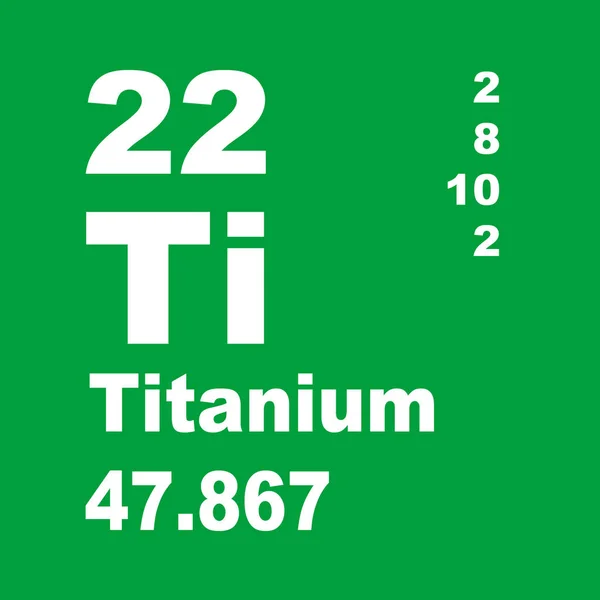 Титанова Періодична Таблиця Елементів — стокове фото