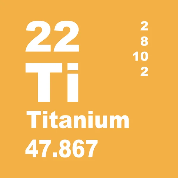 Titan Periodensystem Der Elemente — Stockfoto