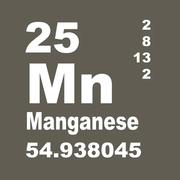 Van Mangaan Periodiek Element — Stockfoto
