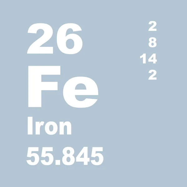 Iron Periodic Table Elements — Stock Photo, Image