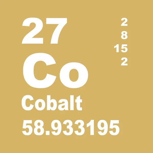 Tabela Periódica Elementos Cobalto — Fotografia de Stock