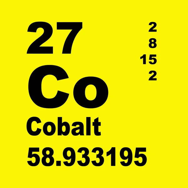 Cobalt Periodic Table Elements — Stock Photo, Image