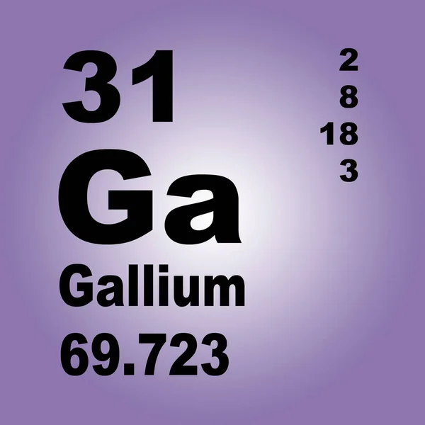 Gallium Periodieke Tabel Van Elementen — Stockfoto