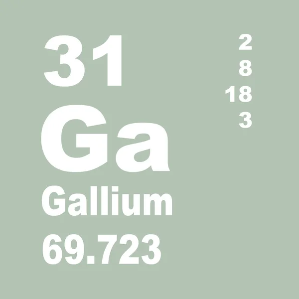 Gallium Periodic Table Elements — Stock Photo, Image