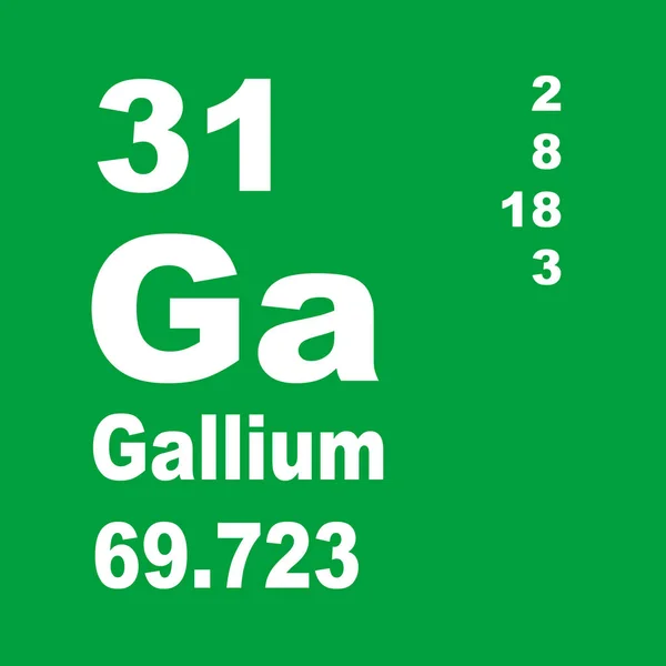 Gallium Periodieke Tabel Van Elementen — Stockfoto