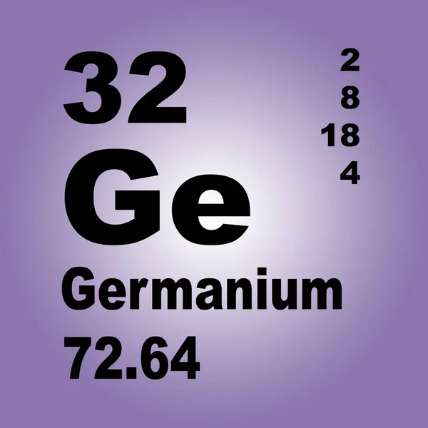Germánium Elemek Időszakos Táblázata — Stock Fotó