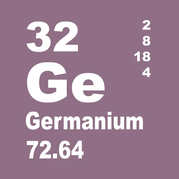 Germanium Okresowego Spisu Elementów — Zdjęcie stockowe