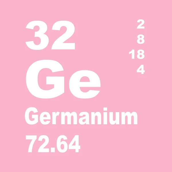 요소의 게르마늄 주기성 테이블 — 스톡 사진