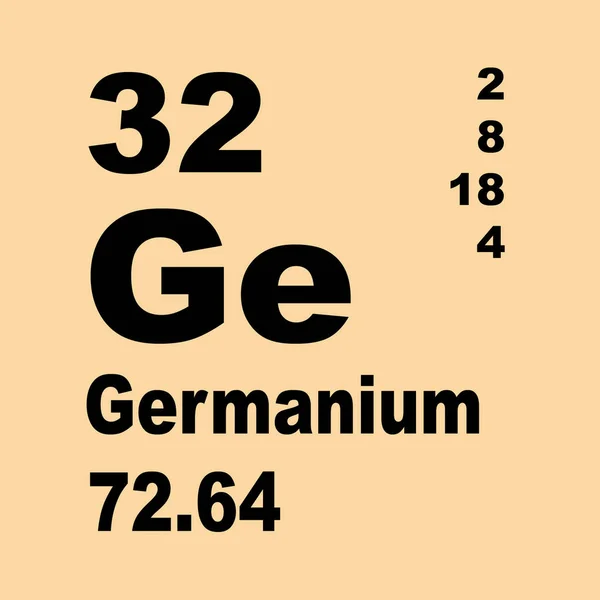 Germanio Tabla Periódica Elementos —  Fotos de Stock