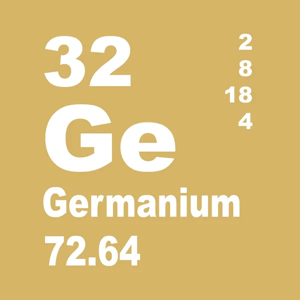 Periodická Tabulka Prvků Germania — Stock fotografie