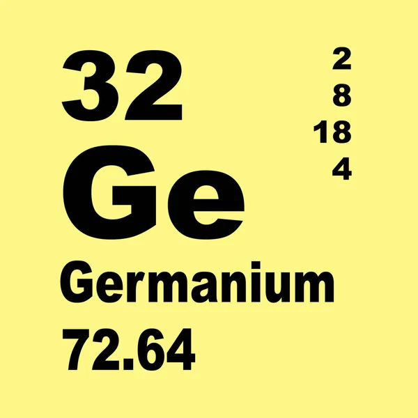 Germânio Tabela Periódica Elementos — Fotografia de Stock