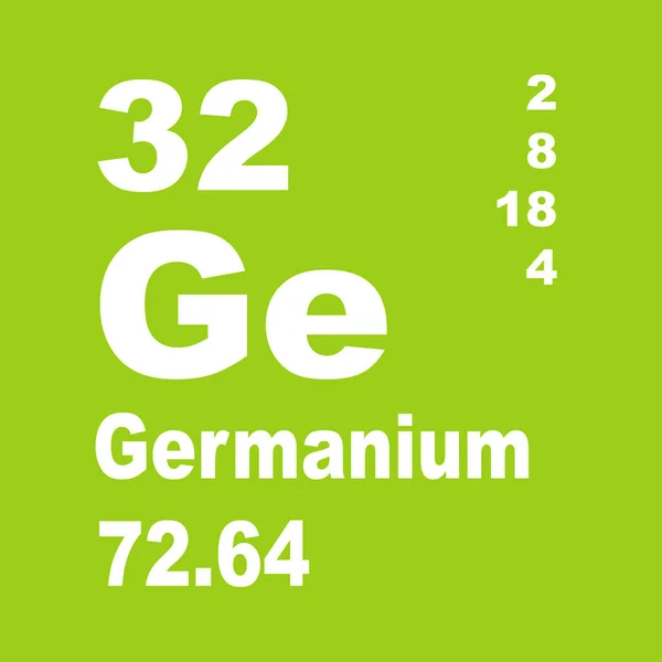 Germanium Periodic Table Elements — Stock Photo, Image