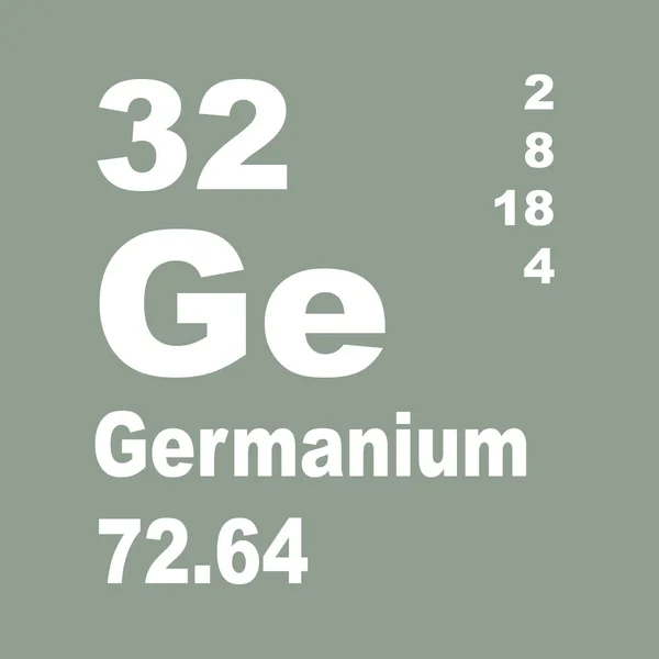Germanium Periodieke Tabel Van Elementen — Stockfoto