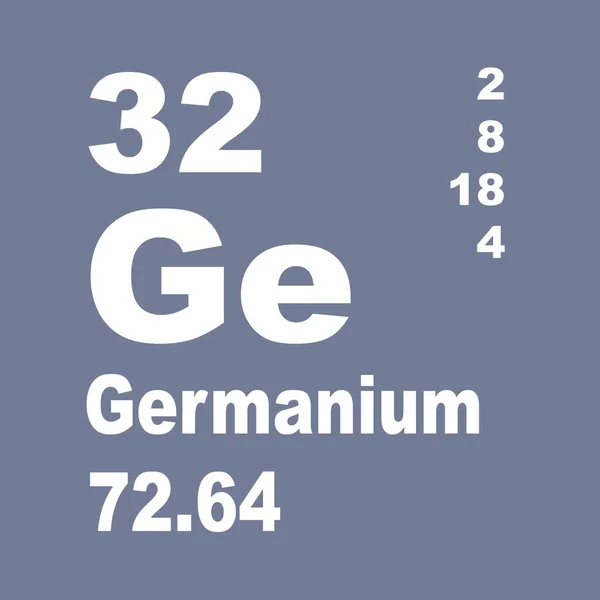 Germanium Elementtien Jaksollinen Taulukko — kuvapankkivalokuva