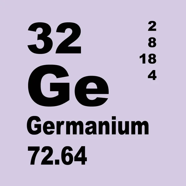 Germánium Elemek Időszakos Táblázata — Stock Fotó