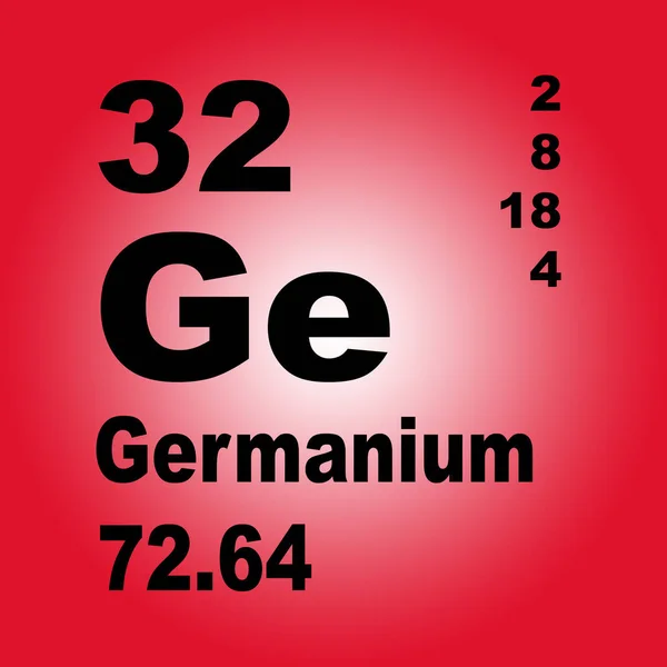 Germânio Tabela Periódica Elementos — Fotografia de Stock