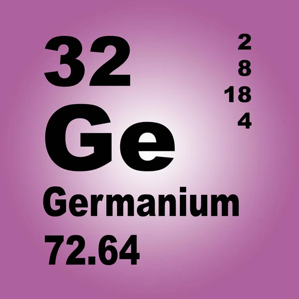 Germanium Okresowego Spisu Elementów — Zdjęcie stockowe