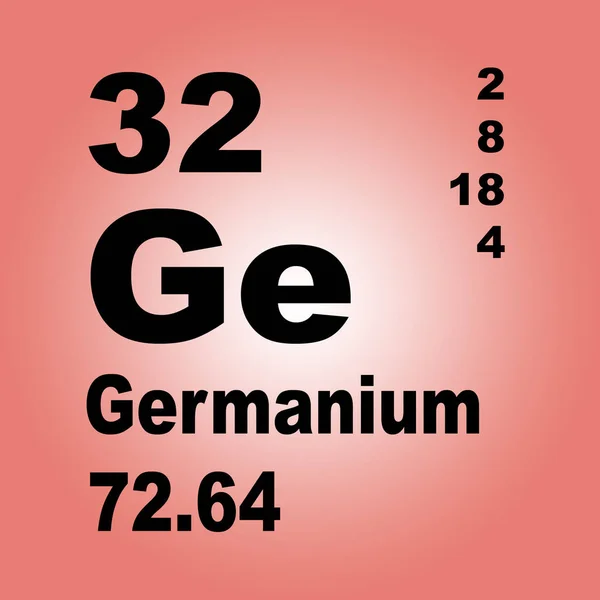 Germanio Tabla Periódica Elementos —  Fotos de Stock