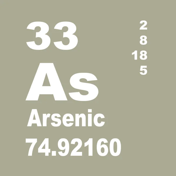 Arseen Periodieke Tabel Van Elementen — Stockfoto