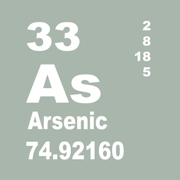 Arsenic Okresowego Spisu Elementów — Zdjęcie stockowe