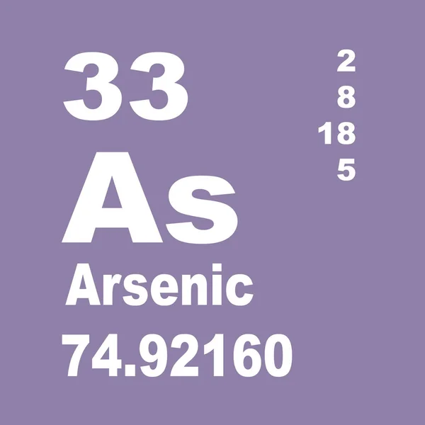Arseen Periodieke Tabel Van Elementen — Stockfoto