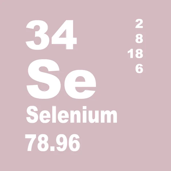 元素のセレン周期表 — ストック写真